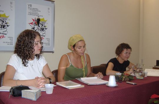Vanessa Márquez, Clea Rojas y Carmen Díaz Orozco