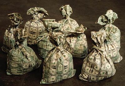 Instalaciones con dinero, por Ray Beldner, de San Francisco (EUA)