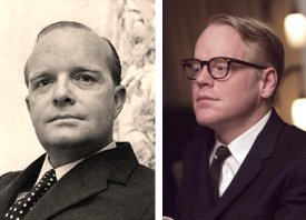 Truman Capote y Philip Seymour Hoffman