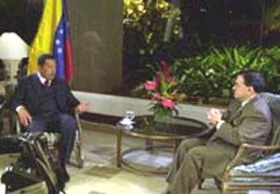 Walter Martínez y Hugo Chávez