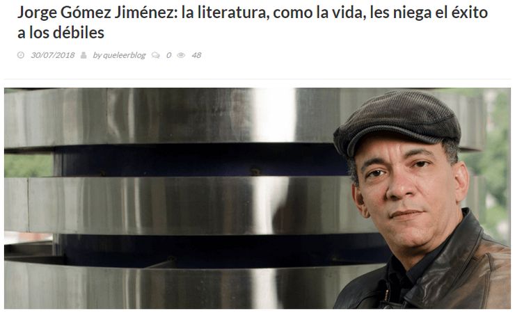 Jorge Gómez Jiménez en QuéLeer