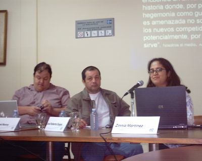 Fran Monroy, José Roberto Duque y Zinnia Martínez