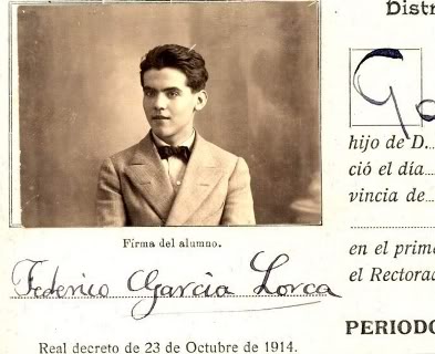 Federico García Lorca a los 16 años