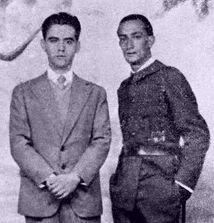 Federico García Lorca (izquierda) y Salvador Dalí
