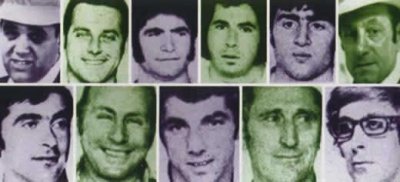 Los 11 atletas israelíes asesinados el 5 de septiembre de 1972