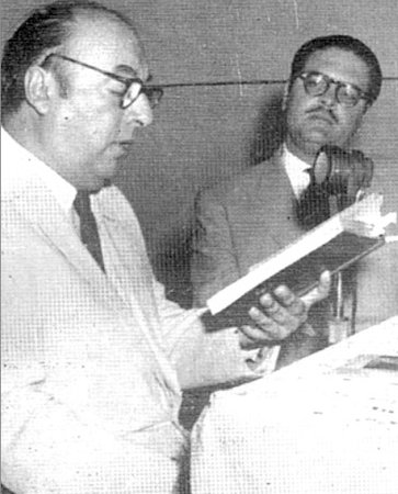 Pablo Neruda y Luis Pastori