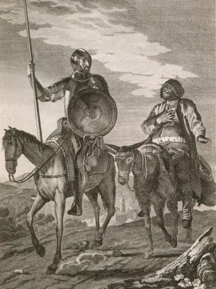 Don Quijote y Sancho Panza, por José del Castillo (1780)