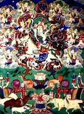 El rey de Shambhala sale a reinventar la civilización (arte tibetano)