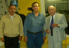 Lester López, Jorge Gómez Jiménez y Gustavo Balza