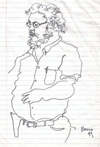 Yo en mi época barbuda, dibujado por José Vicente Blanco