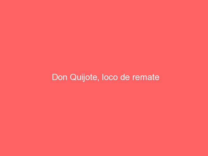 Don Quijote, loco de remate