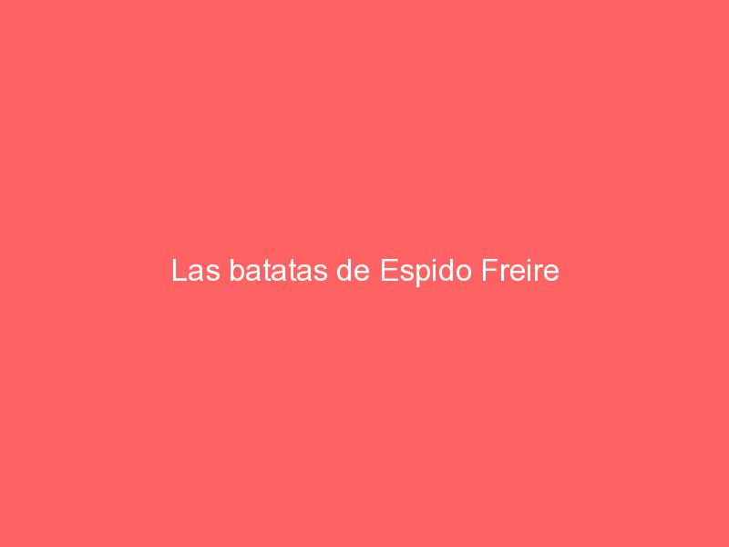 Las batatas de Espido Freire